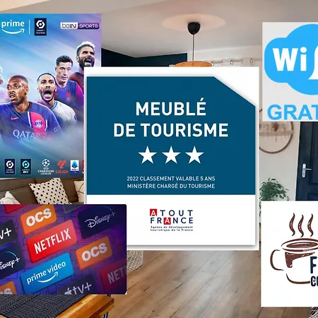 Côte D'opale - Maison Cocooning Classé 3 étoiles Hébergement de vacances Marquise